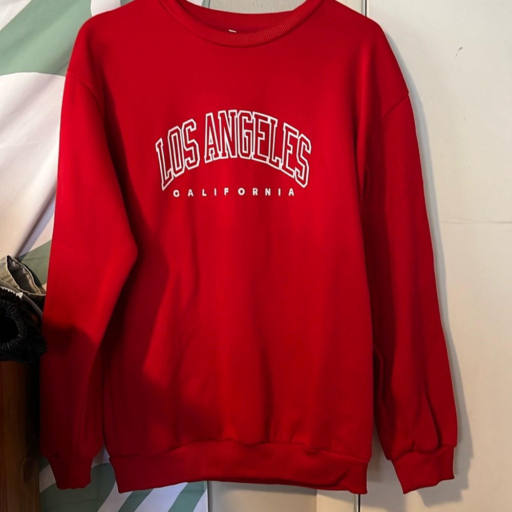 Red sweatshirt